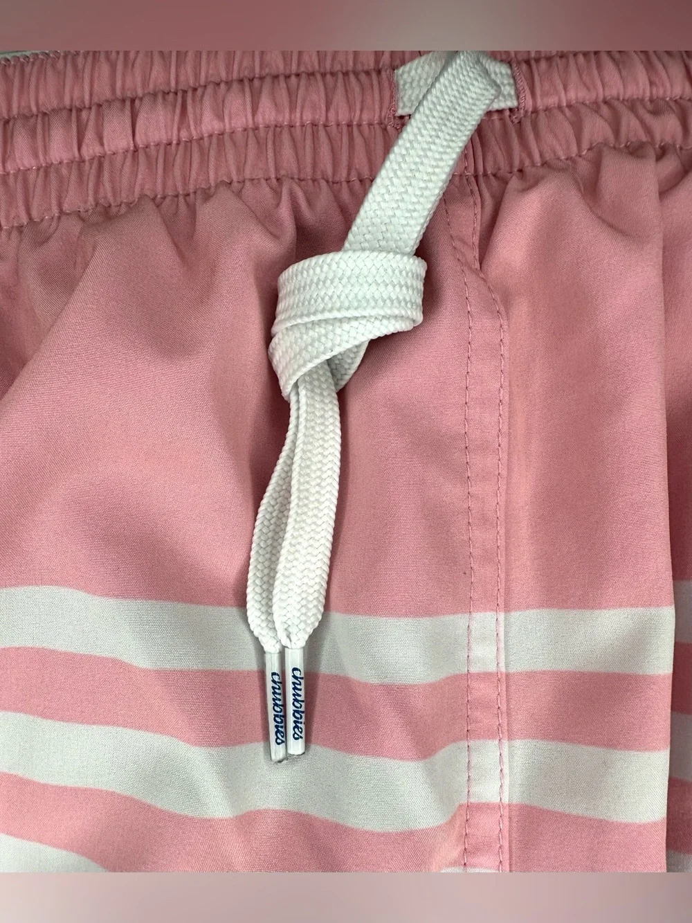 Chubbies Men’s On The Horizons Swim Trunks Lined Blue Pink Size 2XL